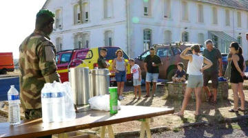 Soutien de la 13e Demi-brigade de la Légion étrangère dans l'Aveyron