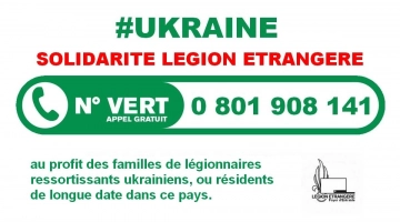 Numéro vert : Aide aux familles de légionnaires originaires d'Ukraine